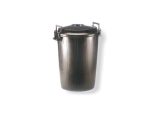 CUBO BASURA BIN con tapa 100L NEGRO