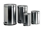 PAPELERA INOX Cubo interior con tapa y pedal 5L